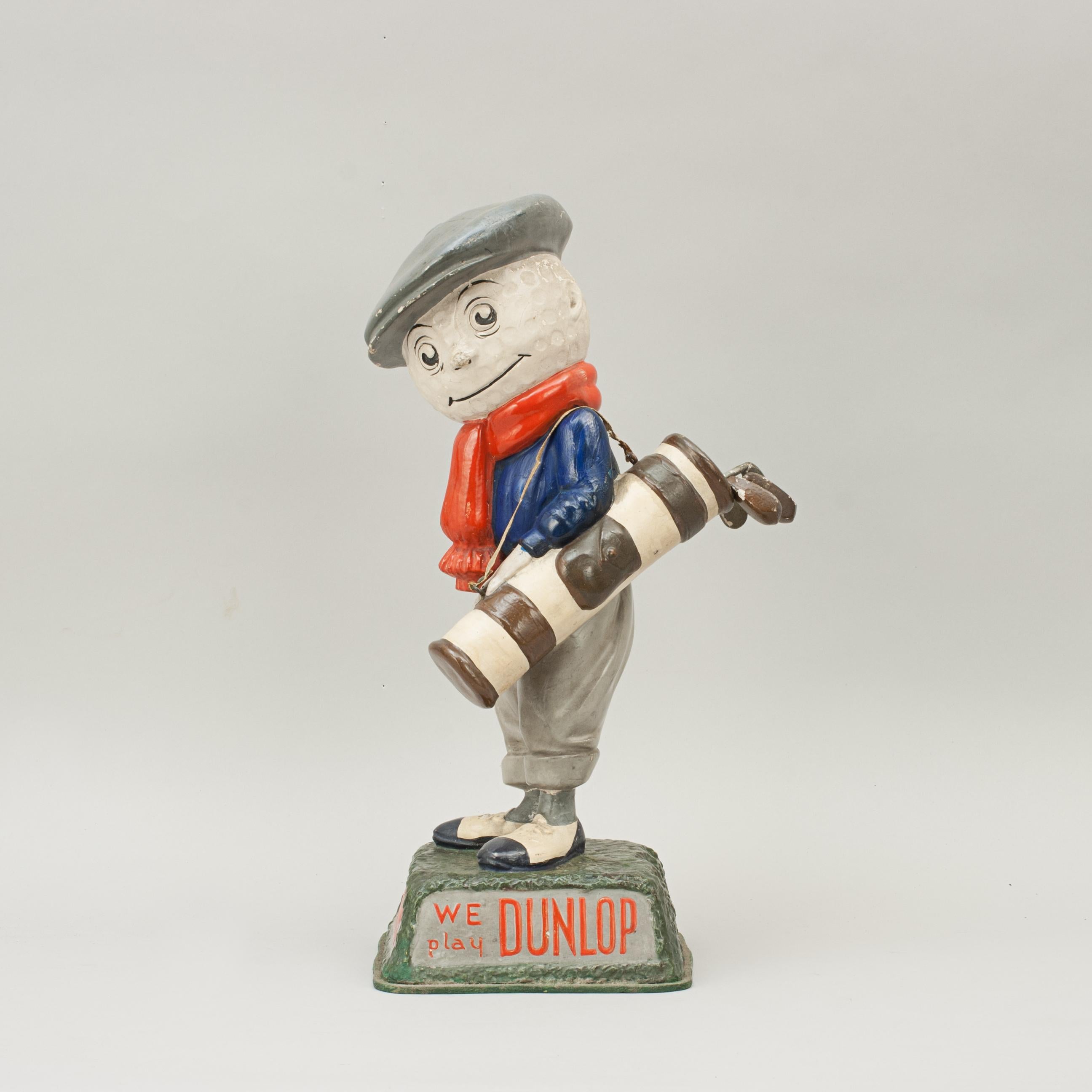 Antique Advertising Dunlop Man, Golf Figure, Point of Sale Advertising 4