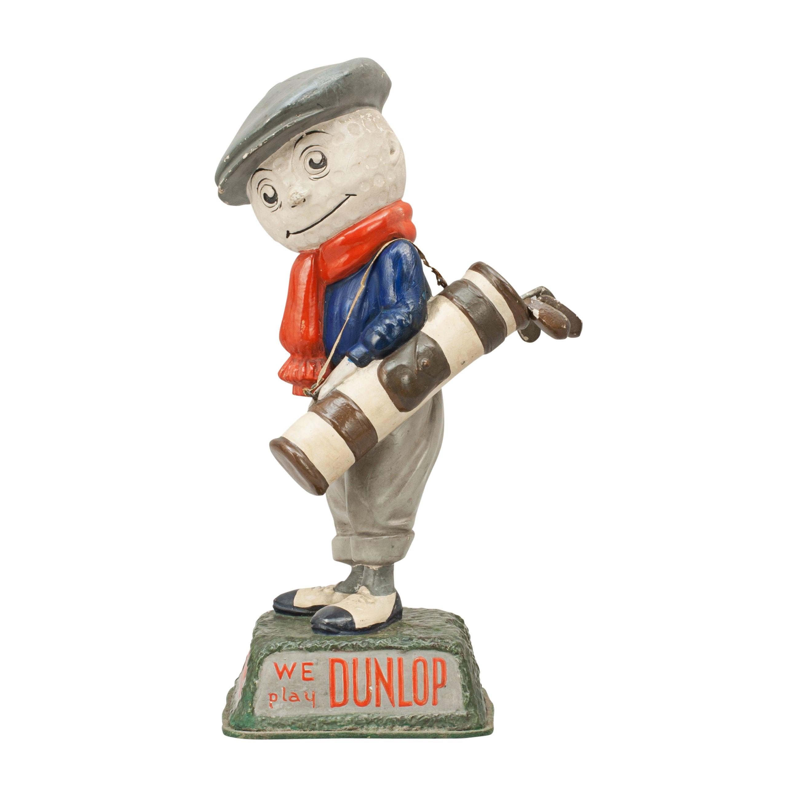 Antique Advertising Dunlop Man, Golf Figure, Point of Sale Advertising