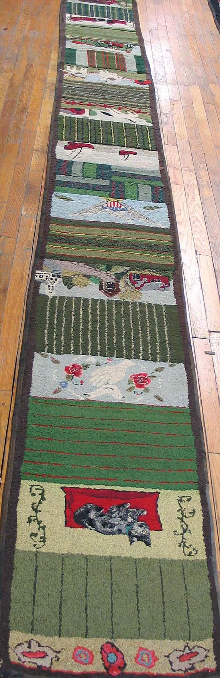 Tapis américain crocheté Anique, dimensions : 1'8 