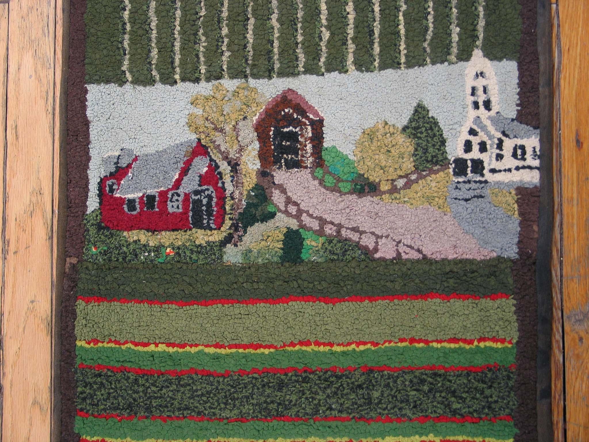 Tapis crocheté américain unique 1'8