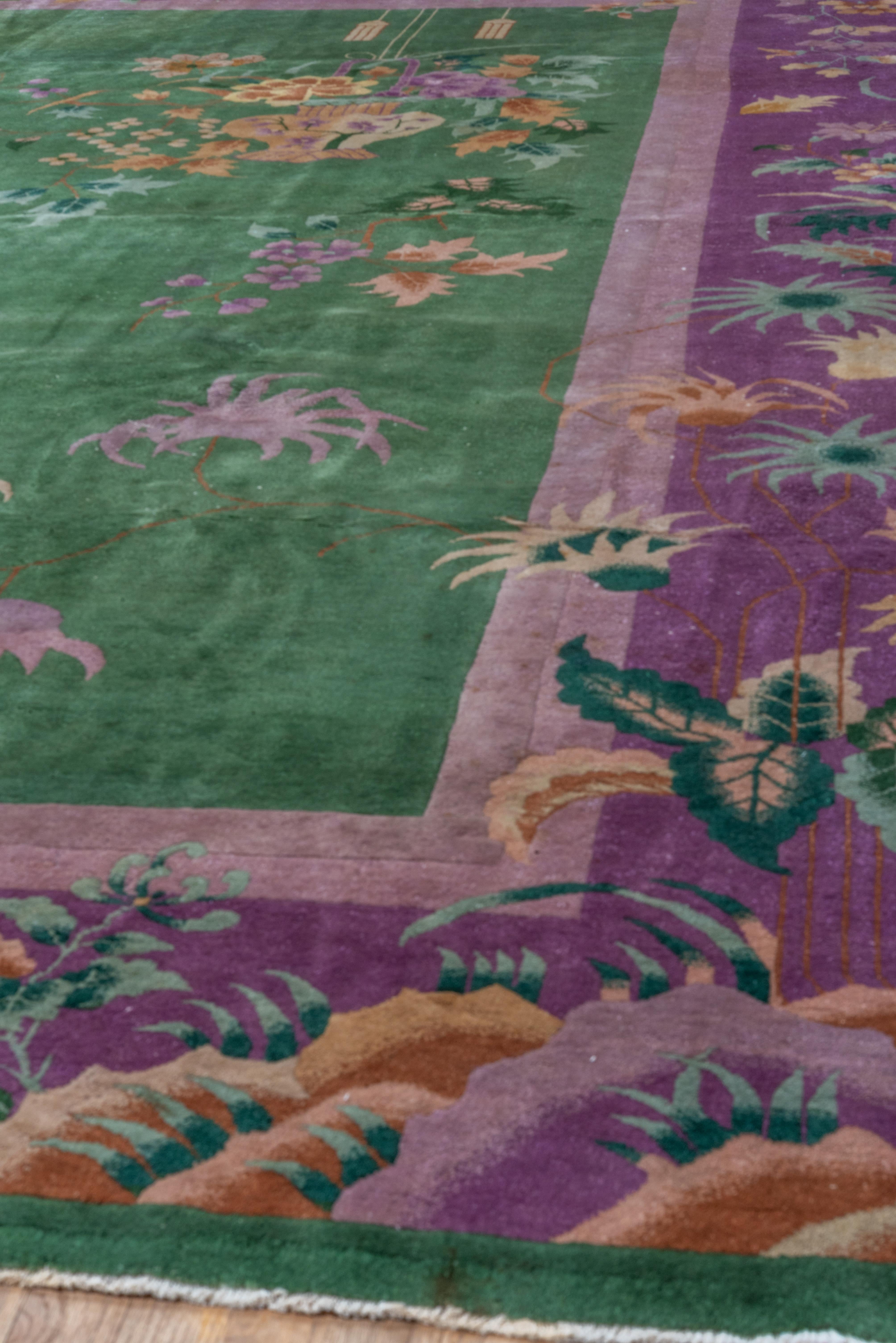 mauve and green rug