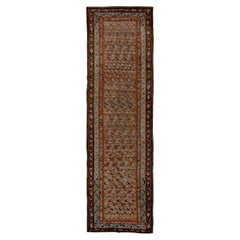 Anique Karabagh Runner with Soft Terra Cotta Field with Boteh and Rosettes