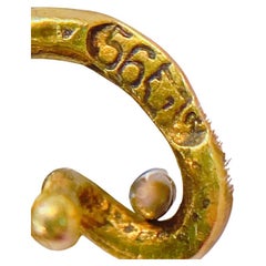 Anique Sapphire Russian Gold Brooch