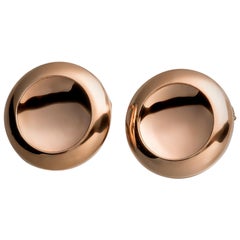 Anish Kapoor 18 Karat Rose Gold Earrings, 'Water Form I', Small, 2014