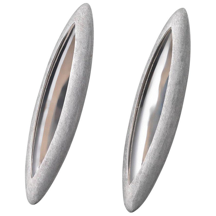 Anish Kapoor 18 Karat White Gold Torpedo Earrings, Large, 2010 In New Condition For Sale In London, GB
