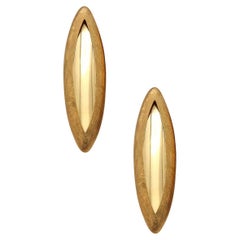Anish Kapoor 2010 London Rare Pair of Sculptural Torpedo Earrings in 18Kt Gold