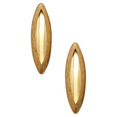 Anish Kapoor 2010 London Rare paire de boucles d'oreilles Torpedo sculpturales en or 18Kt