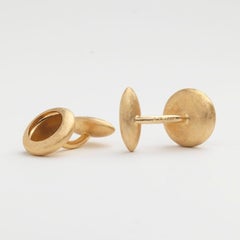 Anish Kapoor 22 Karat Yellow Gold Cufflinks "Water Form I", 2008