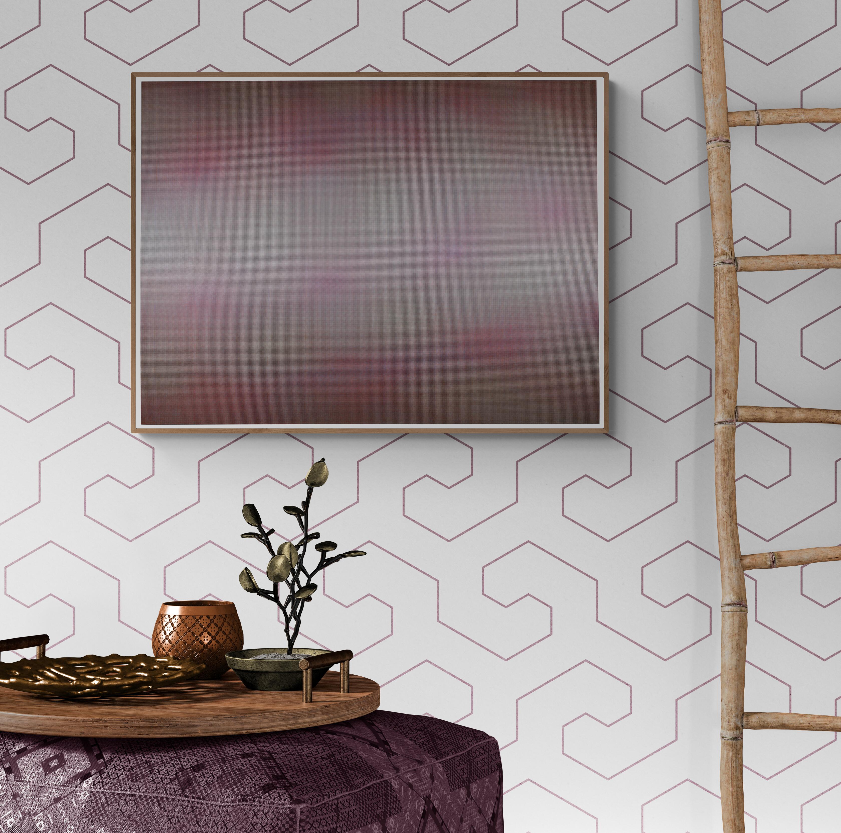 ANISH KAPOOR - MOIRÉ. Limited edition etching Hand signed. Contemporary, Modern - Gray Abstract Print by Anish Kapoor