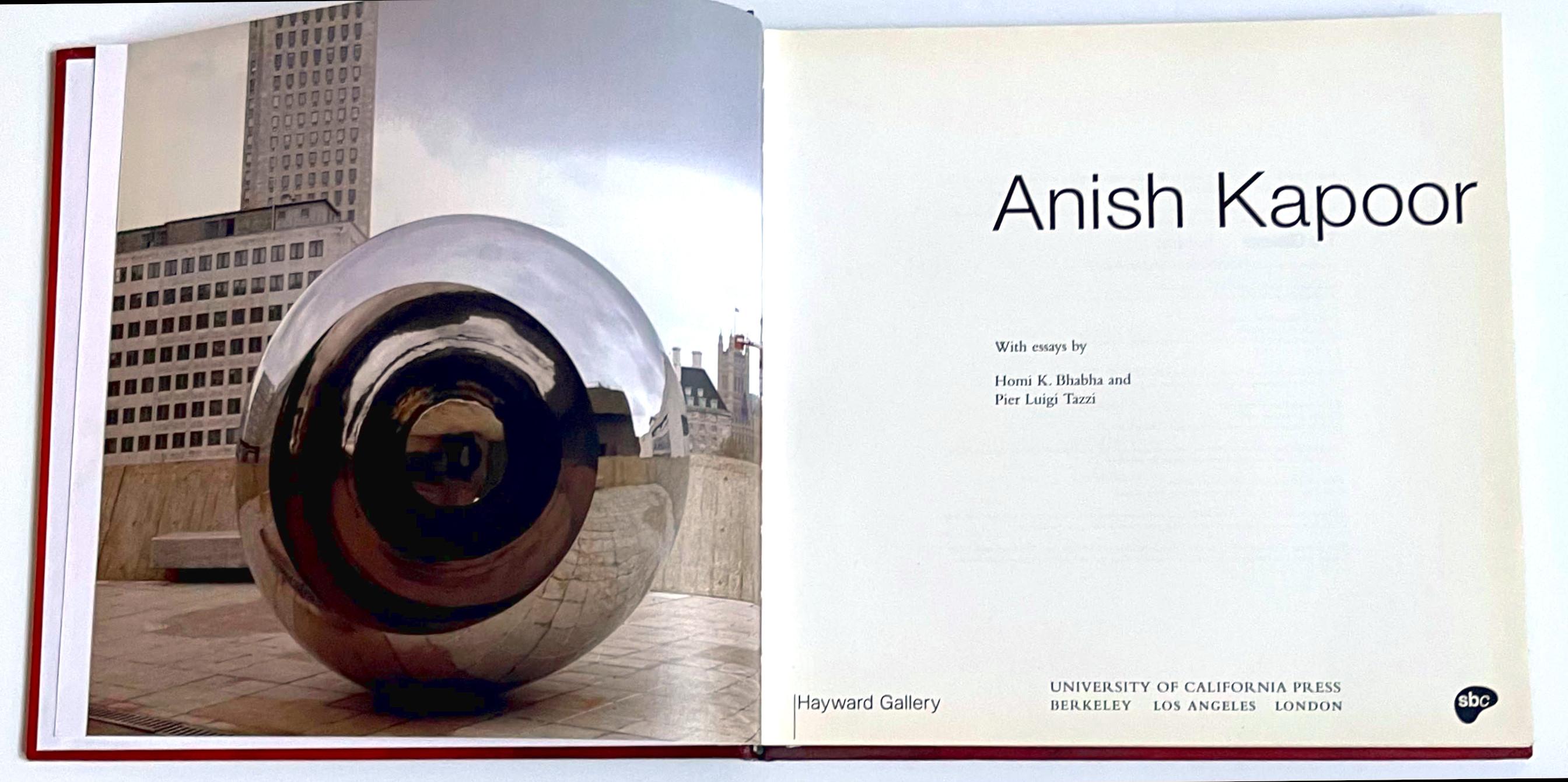 Monograph: Anish Kapoor (Hand signed and inscribed to Nadine by Anish Kapoor) For Sale 4