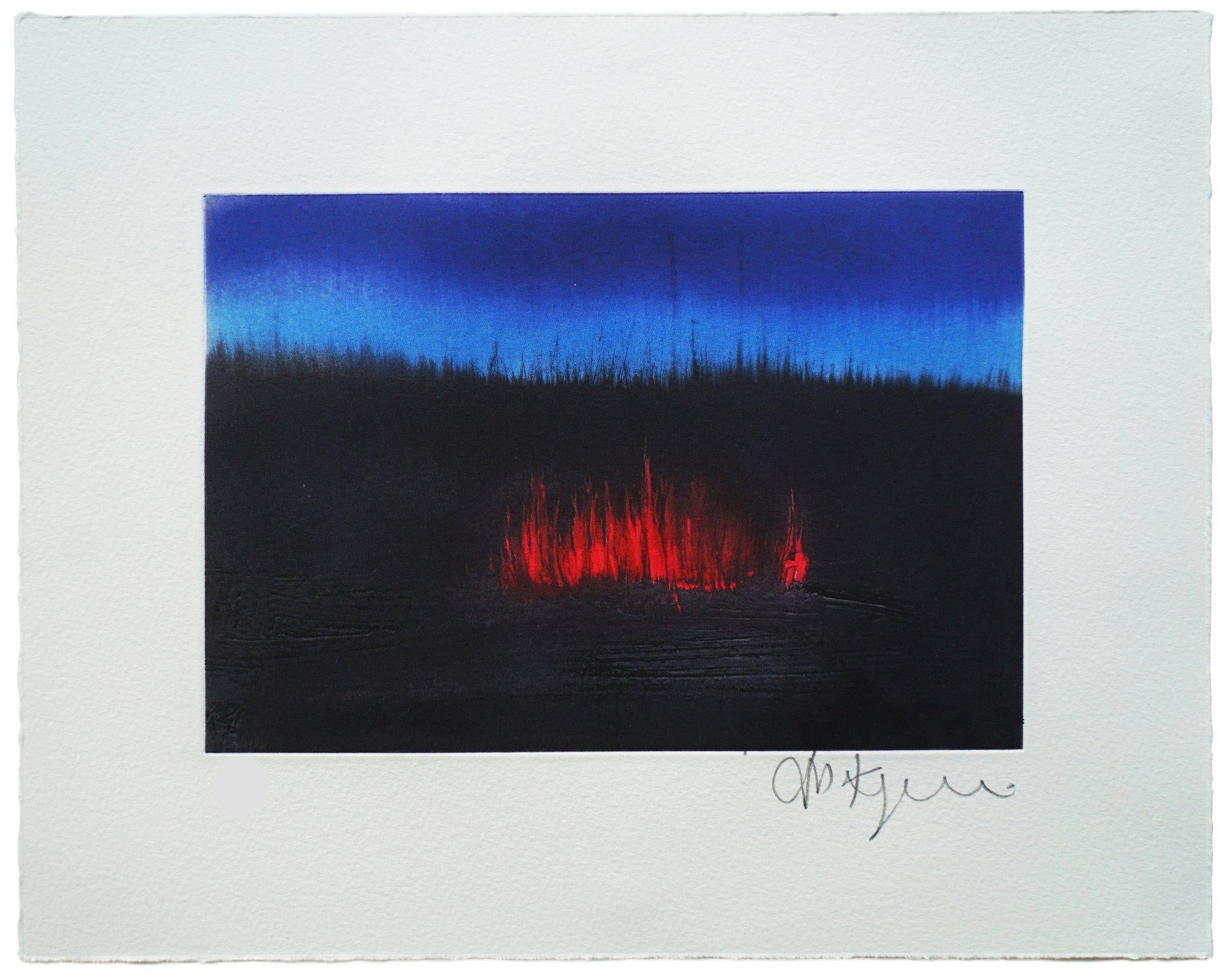 Anish Kapoor Landscape Print - Scorched Earth