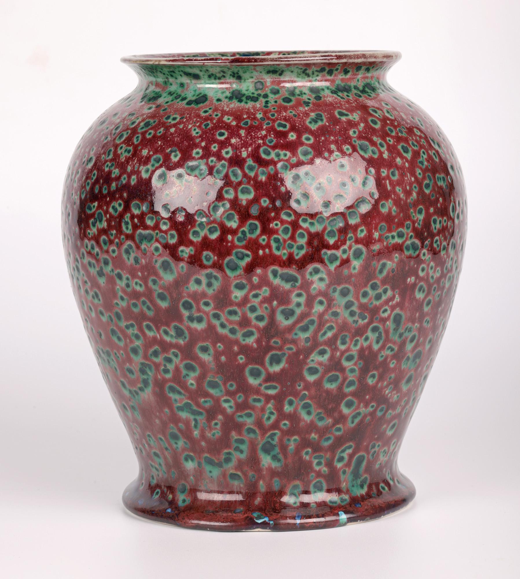 Anita Harris Cobridge Vase en poterie d'art émaillée à cuisson élevé en peau de mouton en vente 3