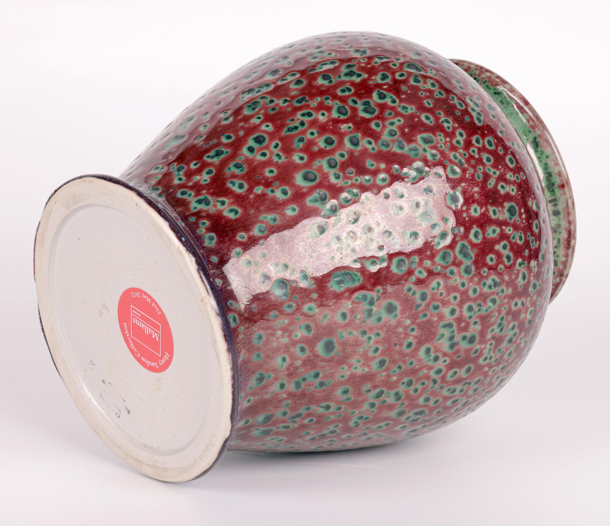 Anita Harris Cobridge High Fired Ruskin Glazed Art Pottery Vase For Sale 2