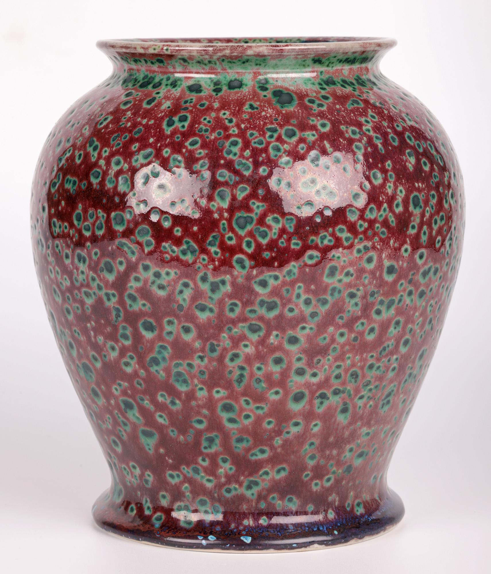 Anita Harris Cobridge High Fired Ruskin Glazed Art Pottery Vase For Sale 8