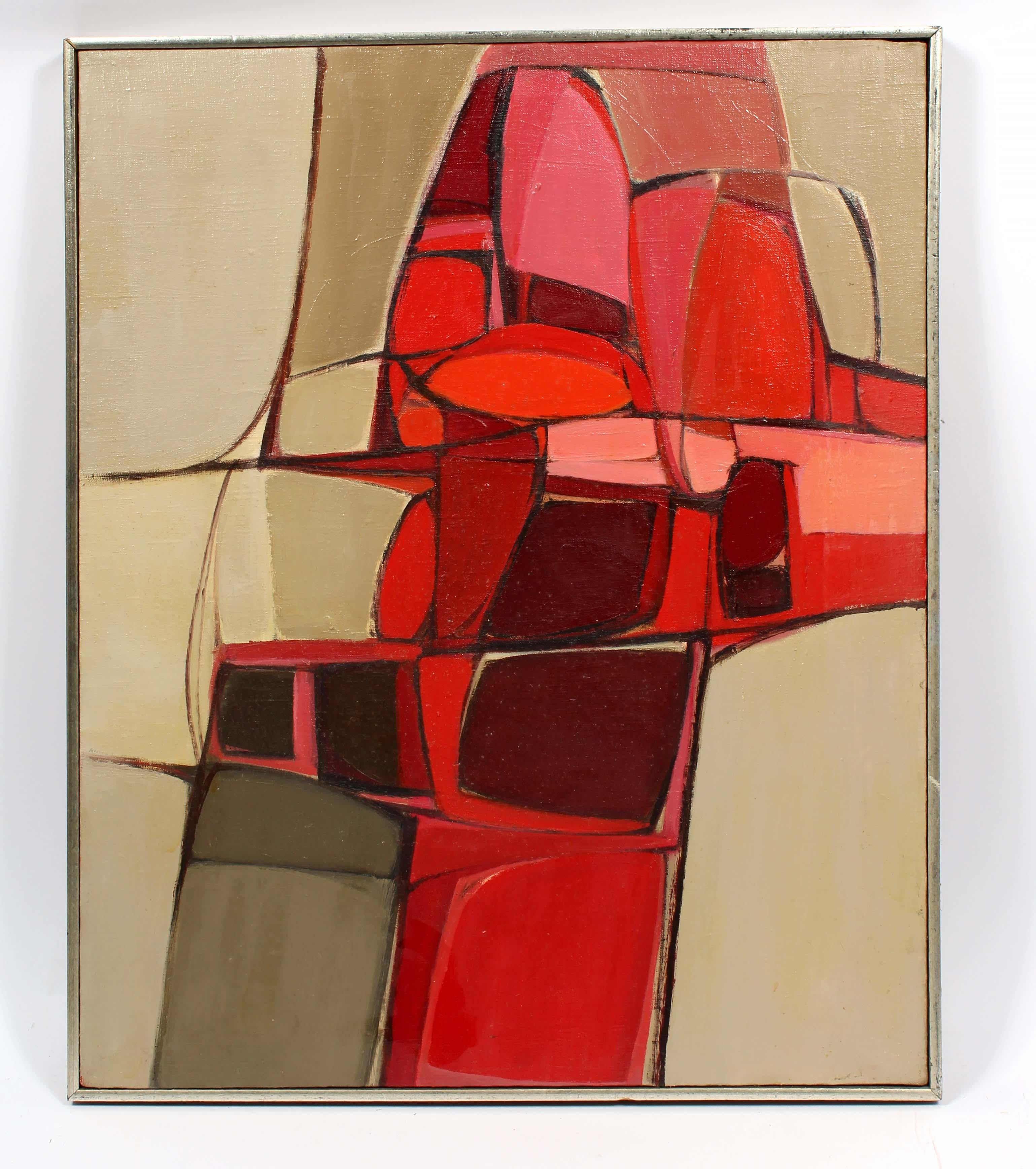 Anita Johnson
Senza titolo (costrutto rosso), 1960 ca.
Olio su tela
Dimensioni della cornice: 31 pollici. H. H. × 25