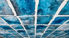 Blu e bianco astratto n. 2225, Whiting, Acrilico su tela