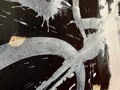 Abstract no. 323 XXL black and white, Painting, Acrylic on Canvas