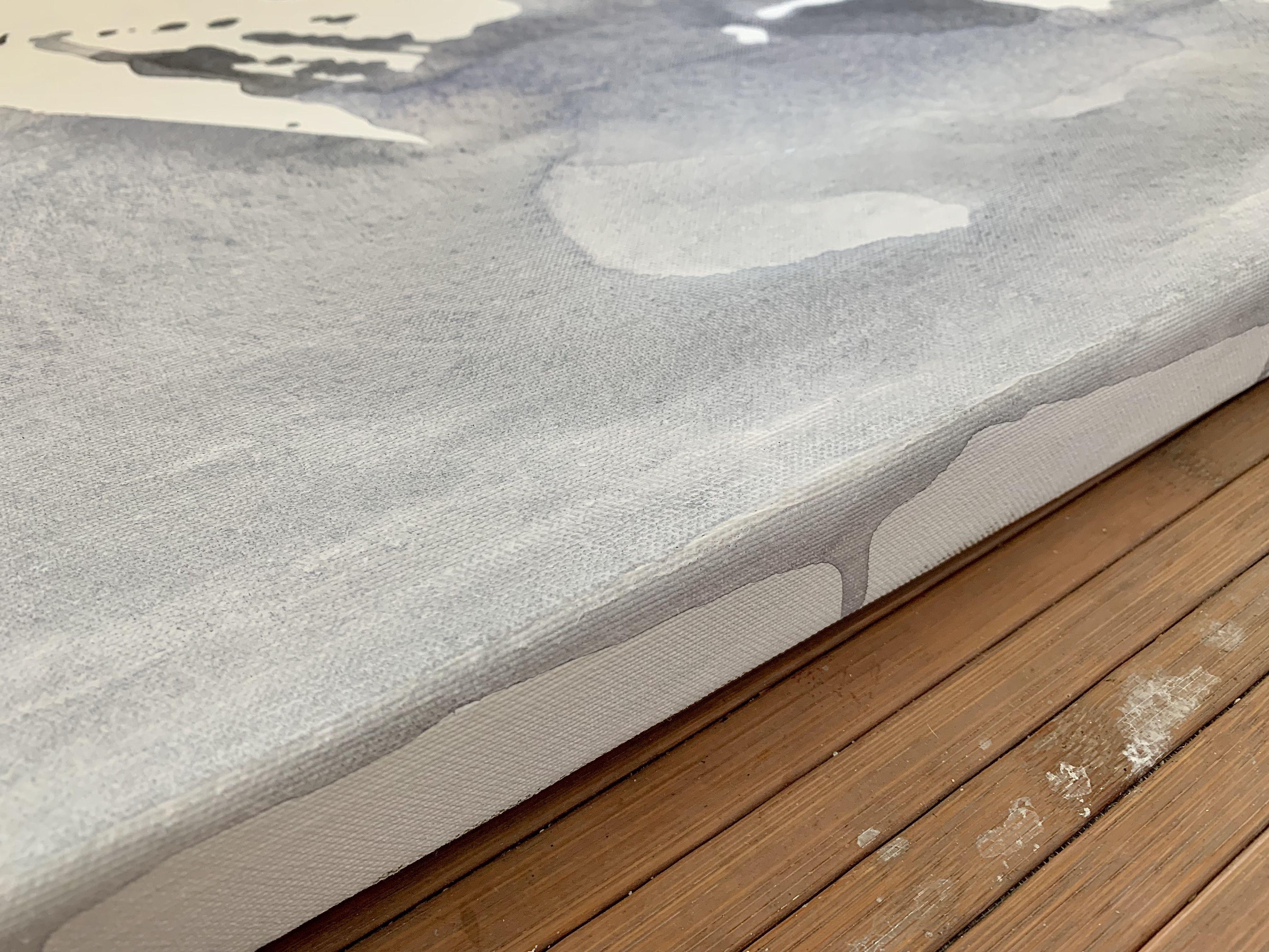 Minimalismus Leidenschaft   Neutrale Farben, mit denen man nichts falsch machen kann und die definitiv immer stilvoll aussehen     Abstraktion schwarz und weiß  150 x 150 cm / 59â€œ x 59â€œ Zoll  Acrylfarben auf Leinwand    Versand gerollt in einem