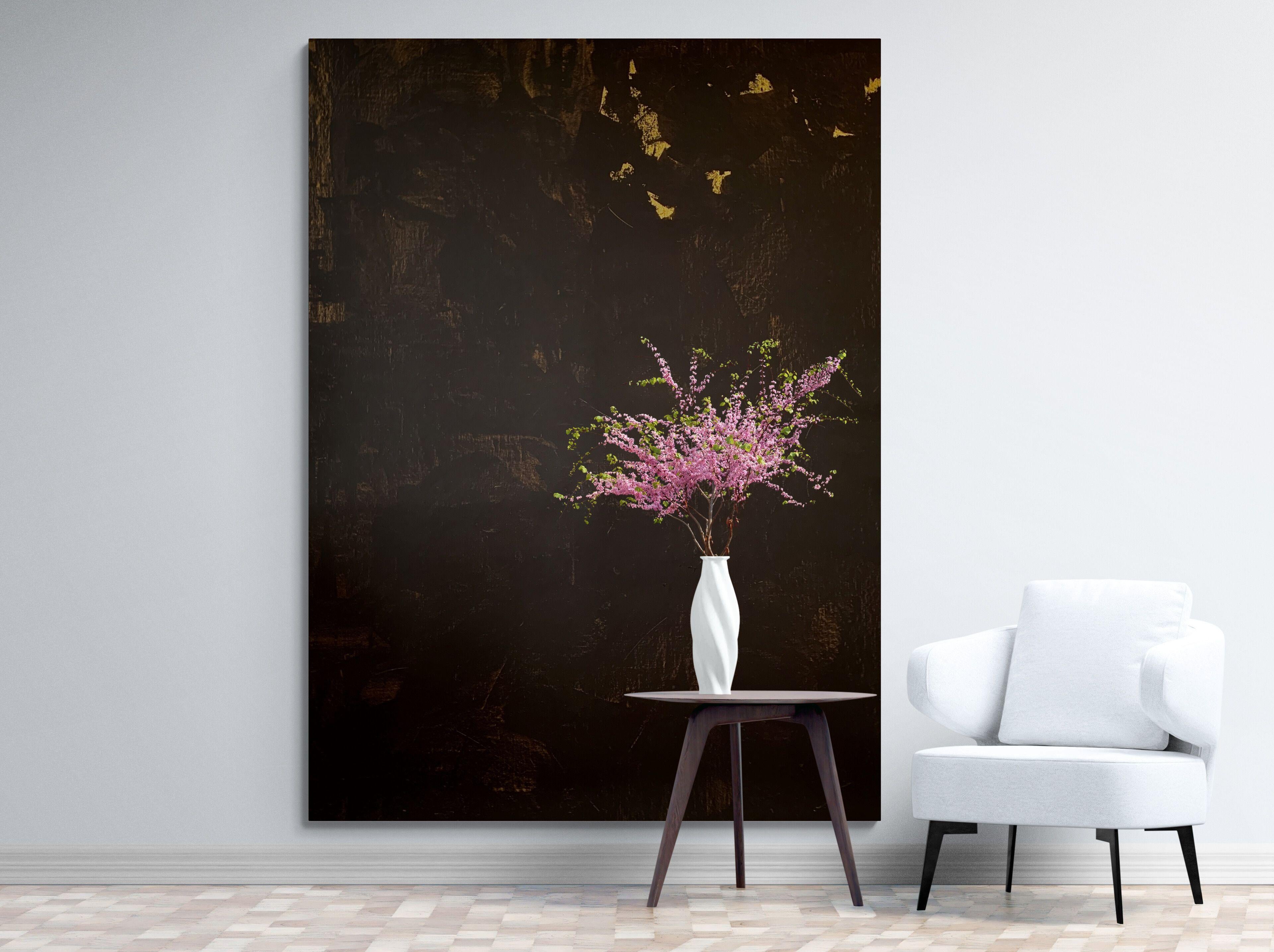 Abstract no. 5722 brown with gold, Painting, Acrylic on Canvas For Sale 3