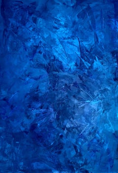 JENSEITS DES BLAUEN MEERES NR. 3424, Gemälde, Acryl auf Leinwand
