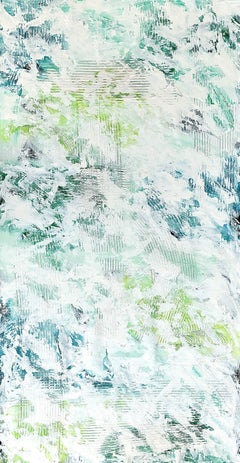 Beyond the sea in green No. 2523, Painting, Acrylic on Canvas