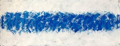 Beyond the sea no. 1423 blue and white, Painting, Acrylic on Canvas