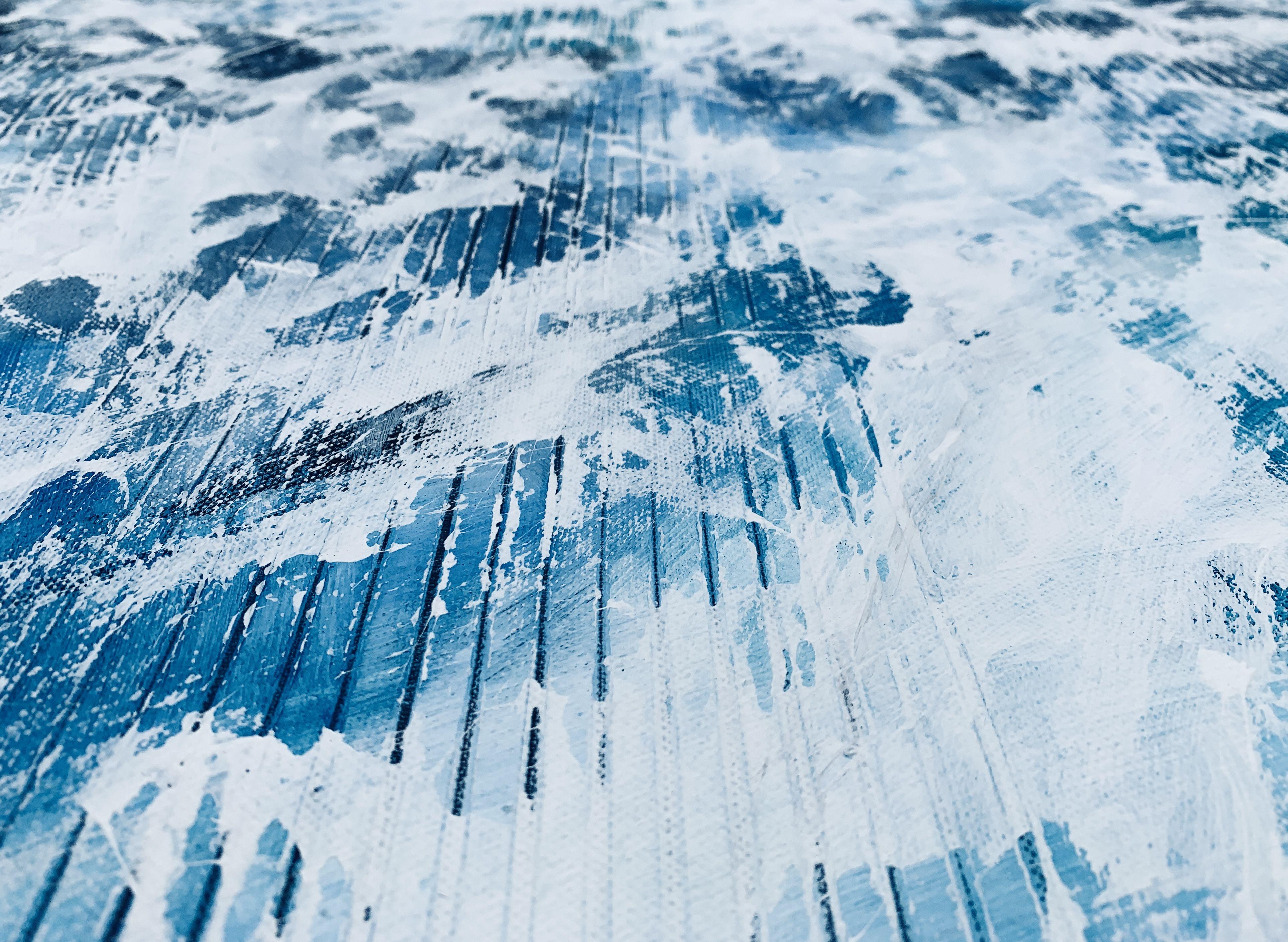 Beyond the sea Nr. 1623, Gemälde, Acryl auf Leinwand – Painting von Anita Kaufmann
