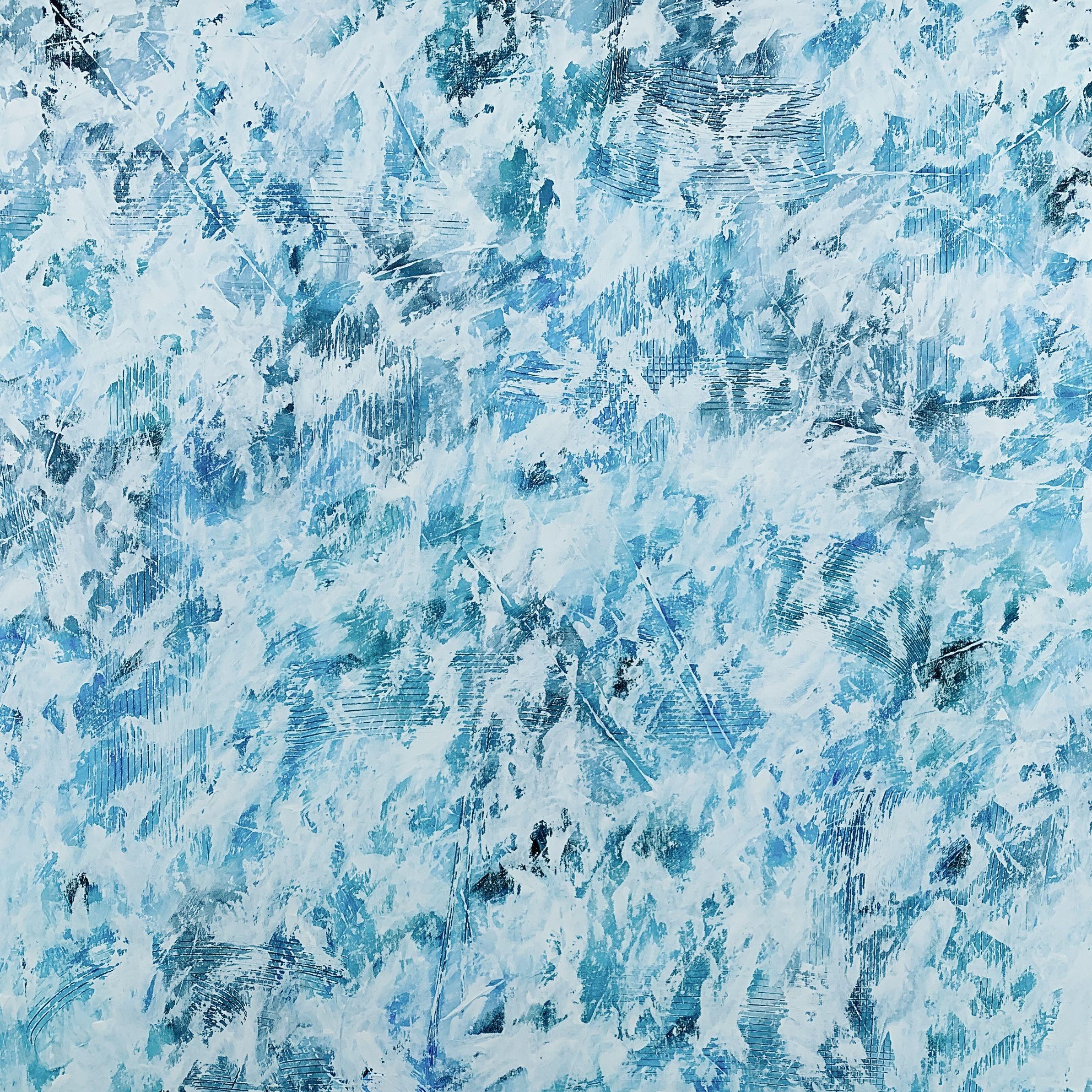 Anita Kaufmann Abstract Painting – Beyond the sea Nr. 1623, Gemälde, Acryl auf Leinwand