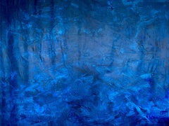 Blue abstract no. 0125 large blue, Painting, Acrylic on Canvas