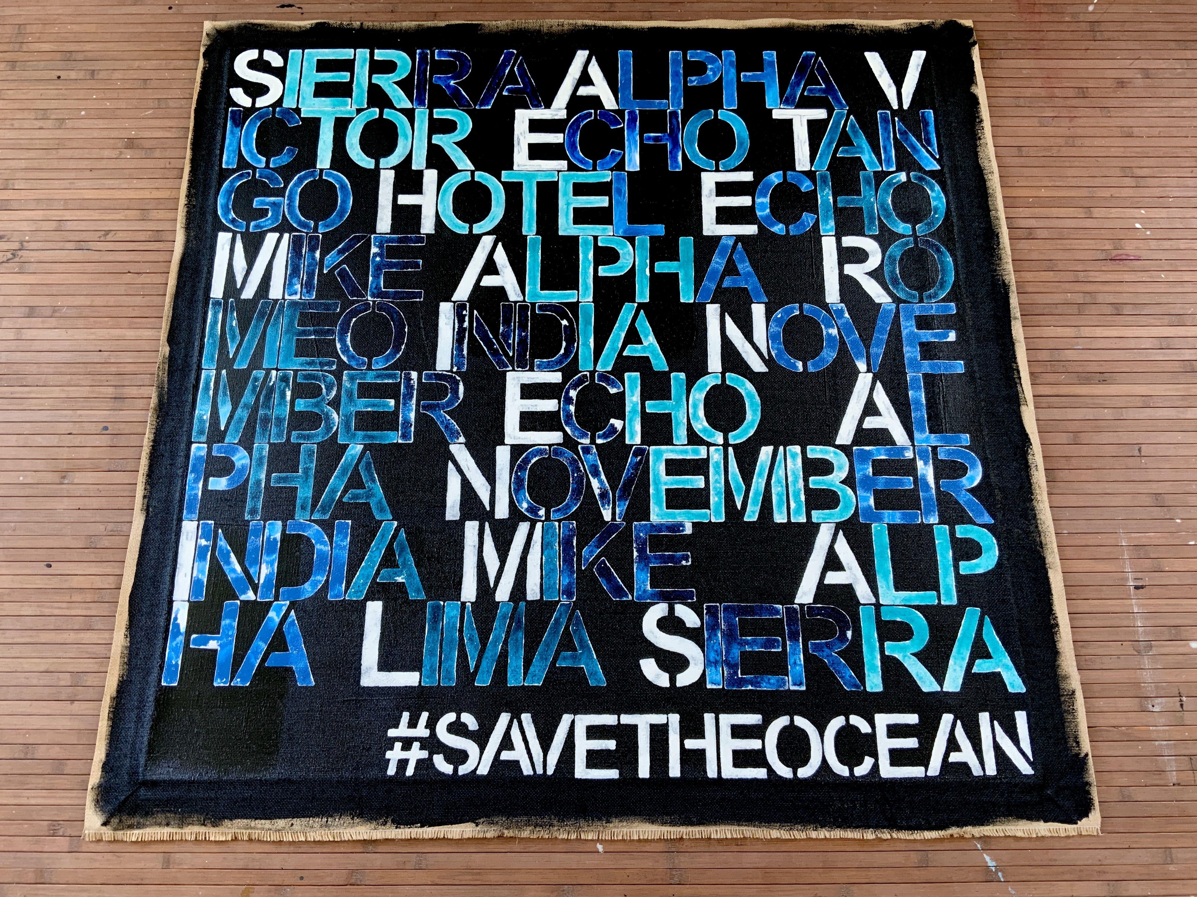Love the sea n° 5921 a, peinture, acrylique sur toile en vente 1