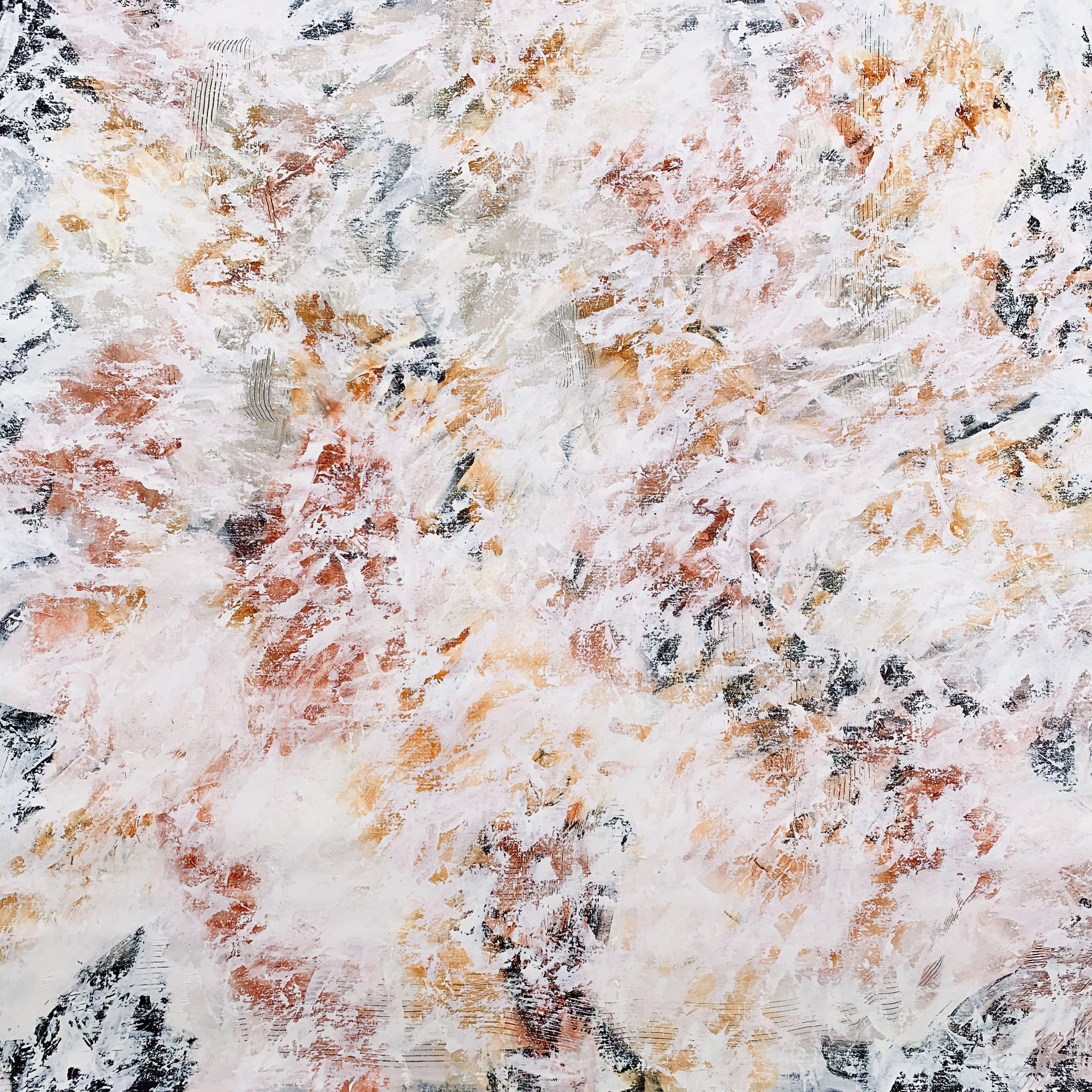 Somewhere Abstract no. 2423 XXL neutraler Minimalismus, Gemälde, Acryl auf Leinwand
