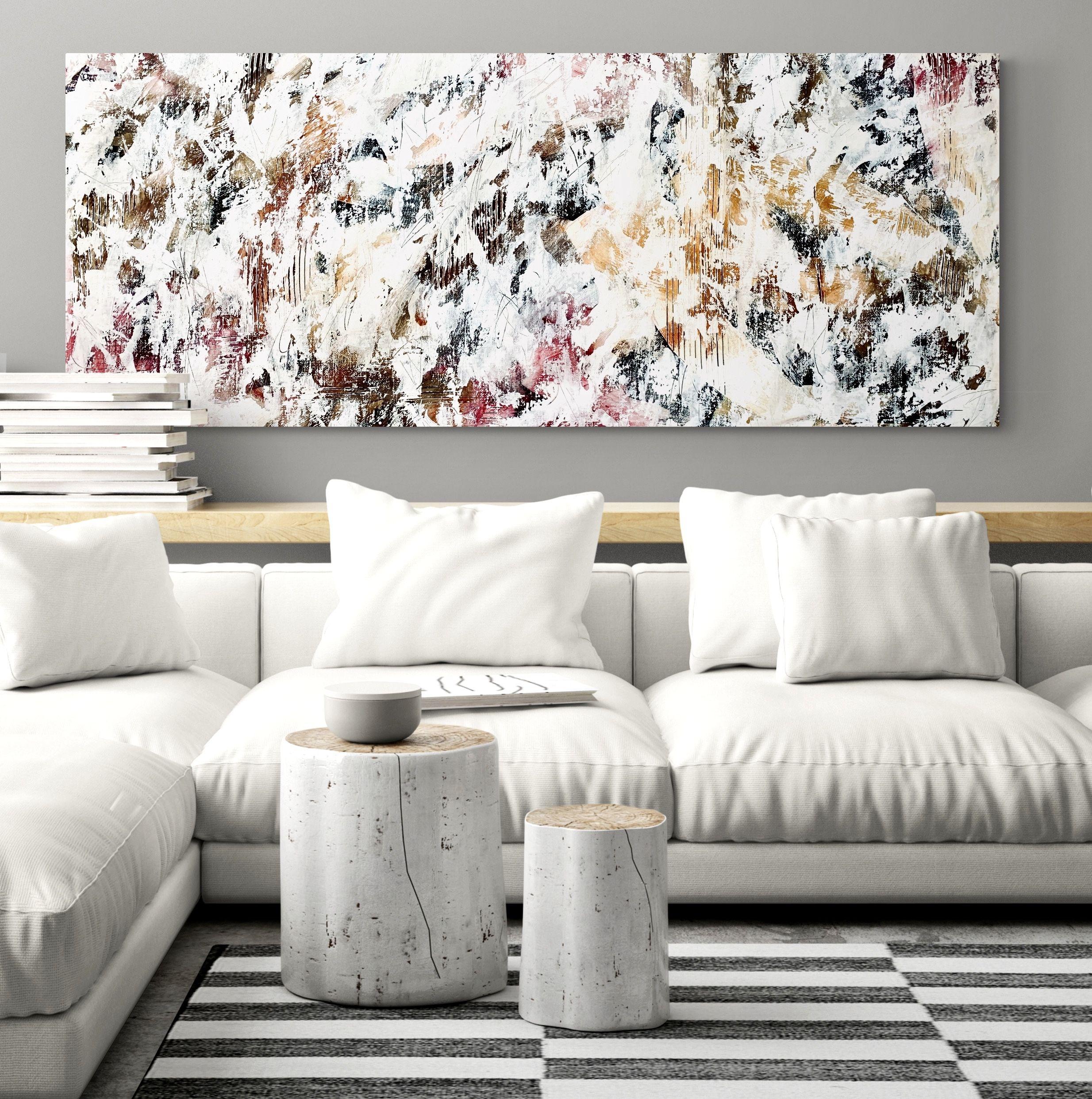 Terra Mystica no. 1623 beige abstract, Painting, Acrylic on Canvas For Sale 2