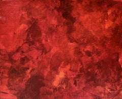 Terra Mystica no. 19520 red abstract, Painting, Acrylic on Canvas