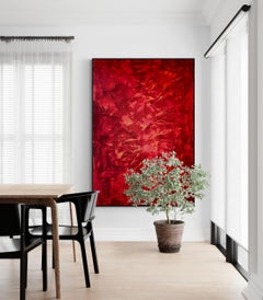 Terra Mystica no. 2525 large red abstract, Painting, Acrylic on Canvas