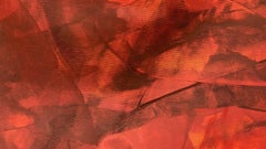Terra Mystica no. 4524 Large Red abstract, Painting, Acrylic on Canvas
