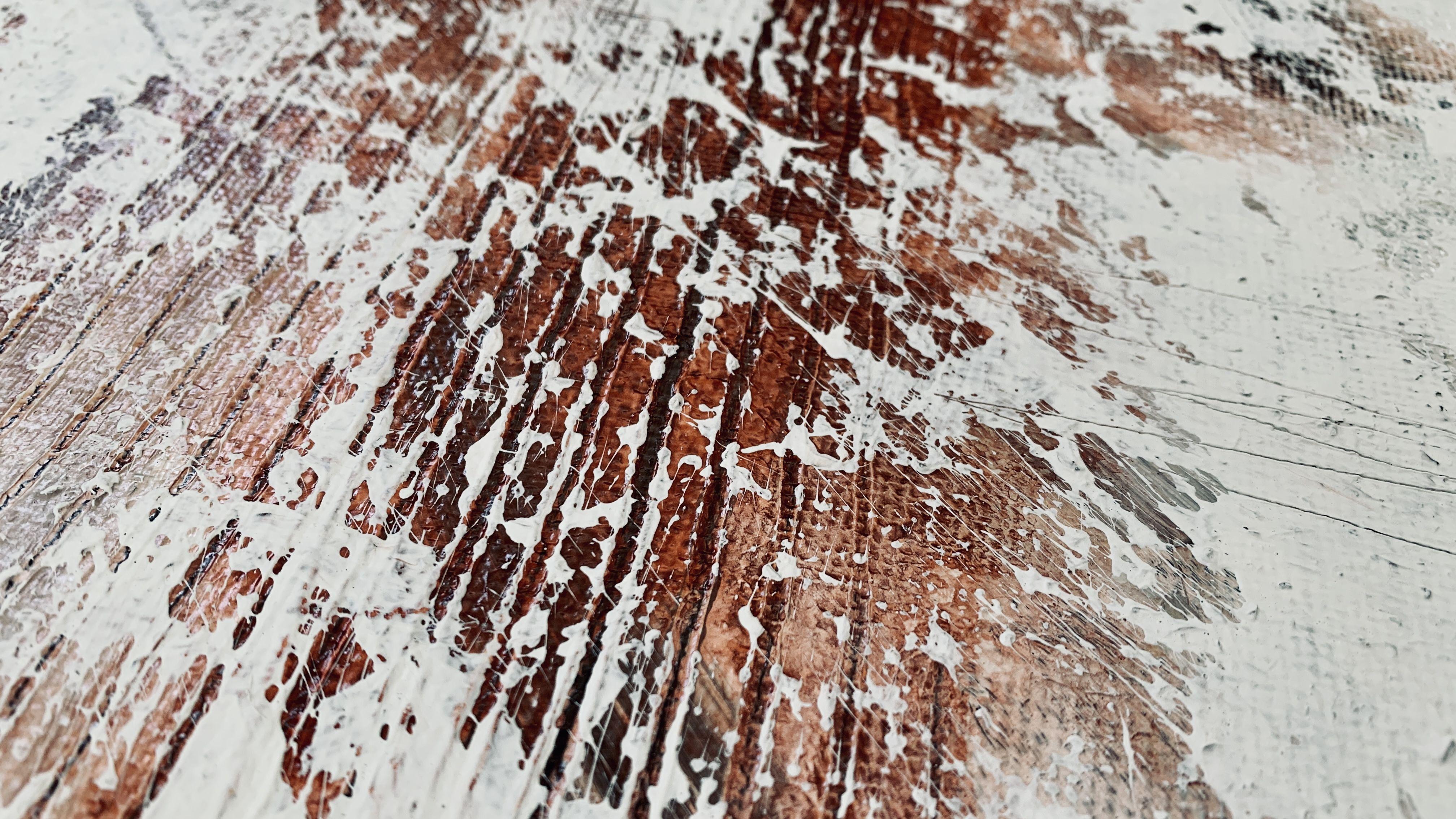 Terra Mystica, Nr. 6621, Weiß-Beige- Minimalismus, Gemälde, Acryl auf Leinwand im Angebot 1