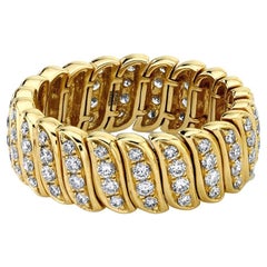 Anita Ko Bague Zoe en or jaune 18 carats et diamants, taille 7