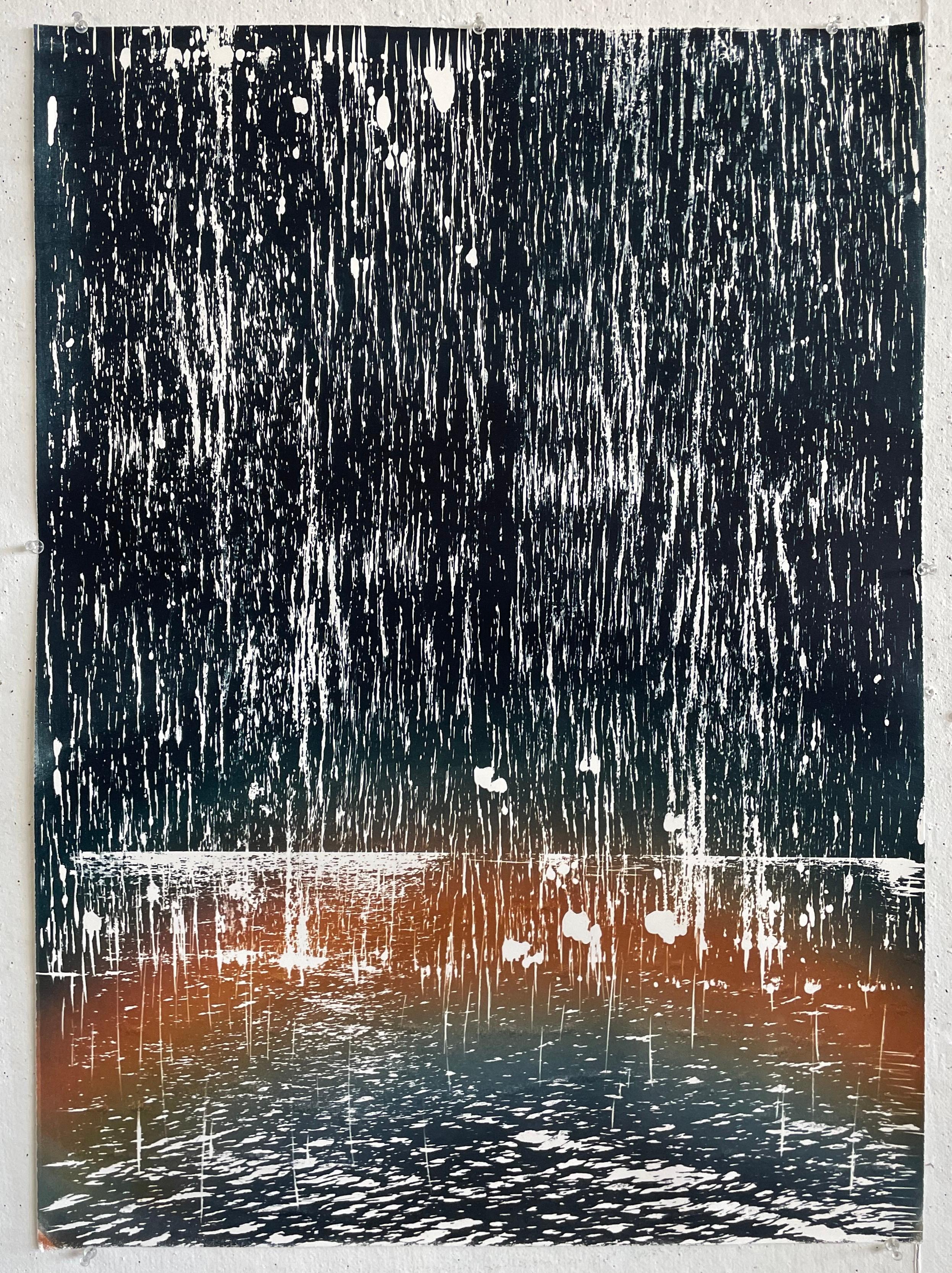 Nachricht, Hung Over City – Print von Anita Maksimiuk