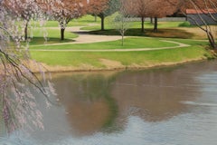LONGSTREET FARM - Contemporary Landscape / Cherry Blossom / Park Scene with Pond