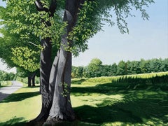 ON THE WAY TO WINDSOR - Landscape / Realism / Trees / Green