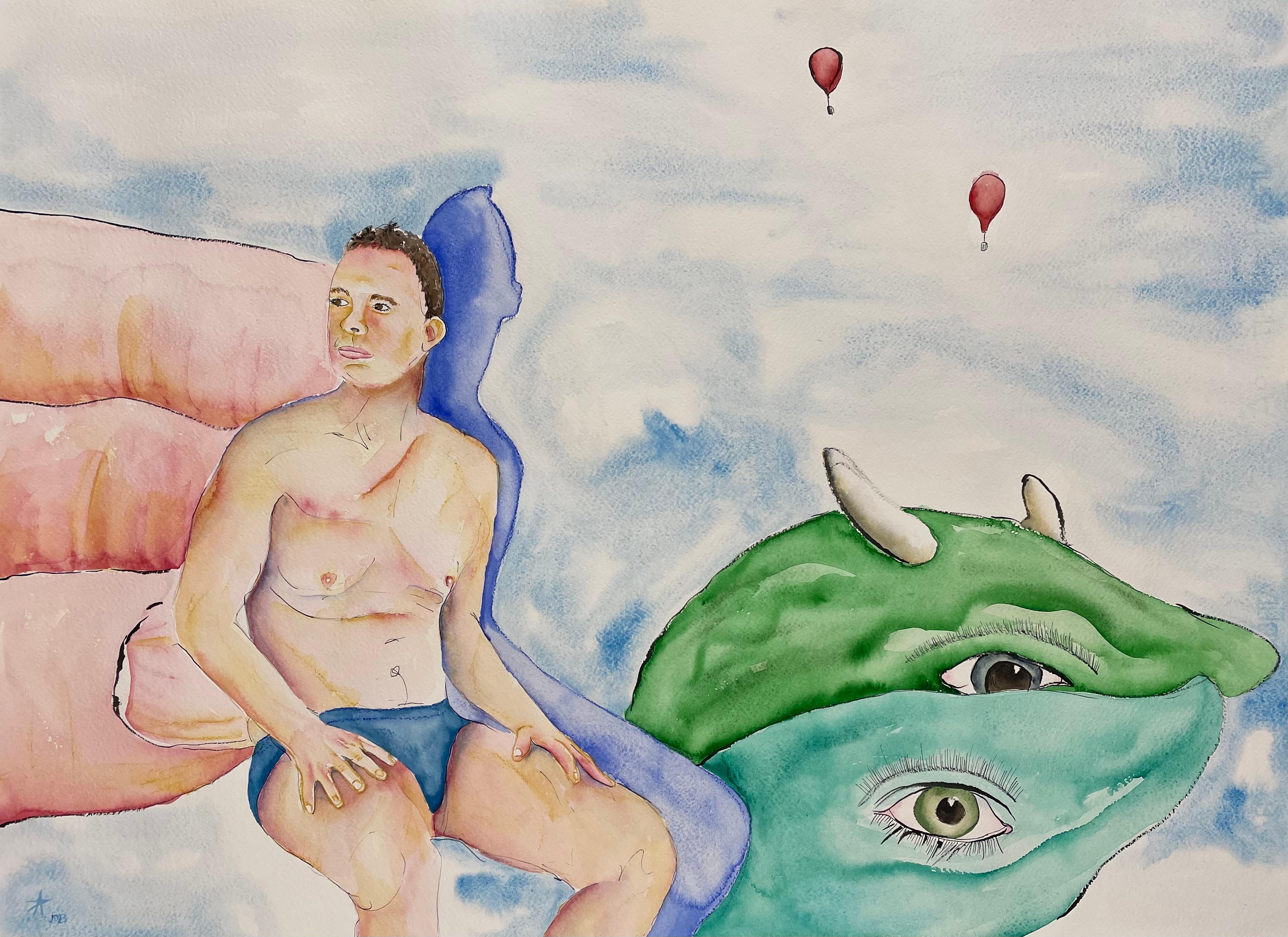 Anita Thevissen Nude Painting – Entscheidung