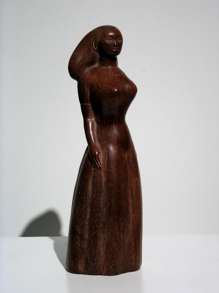 Anita Weschler
ca 1930s
Rosewood Sculpture
14.25 x 4.5 x 4.5