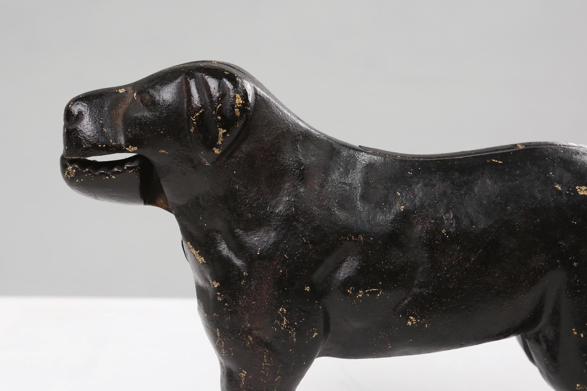 Iron Anitque cast iron dog Nutcracker Ca.1900 For Sale