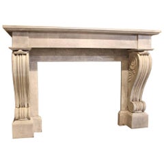 Anitque Fireplace Mantel 19th Century