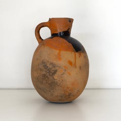 Anitque Mexican Clay Decorative Jug. Gregoria. XX Century. Herencias Collection
