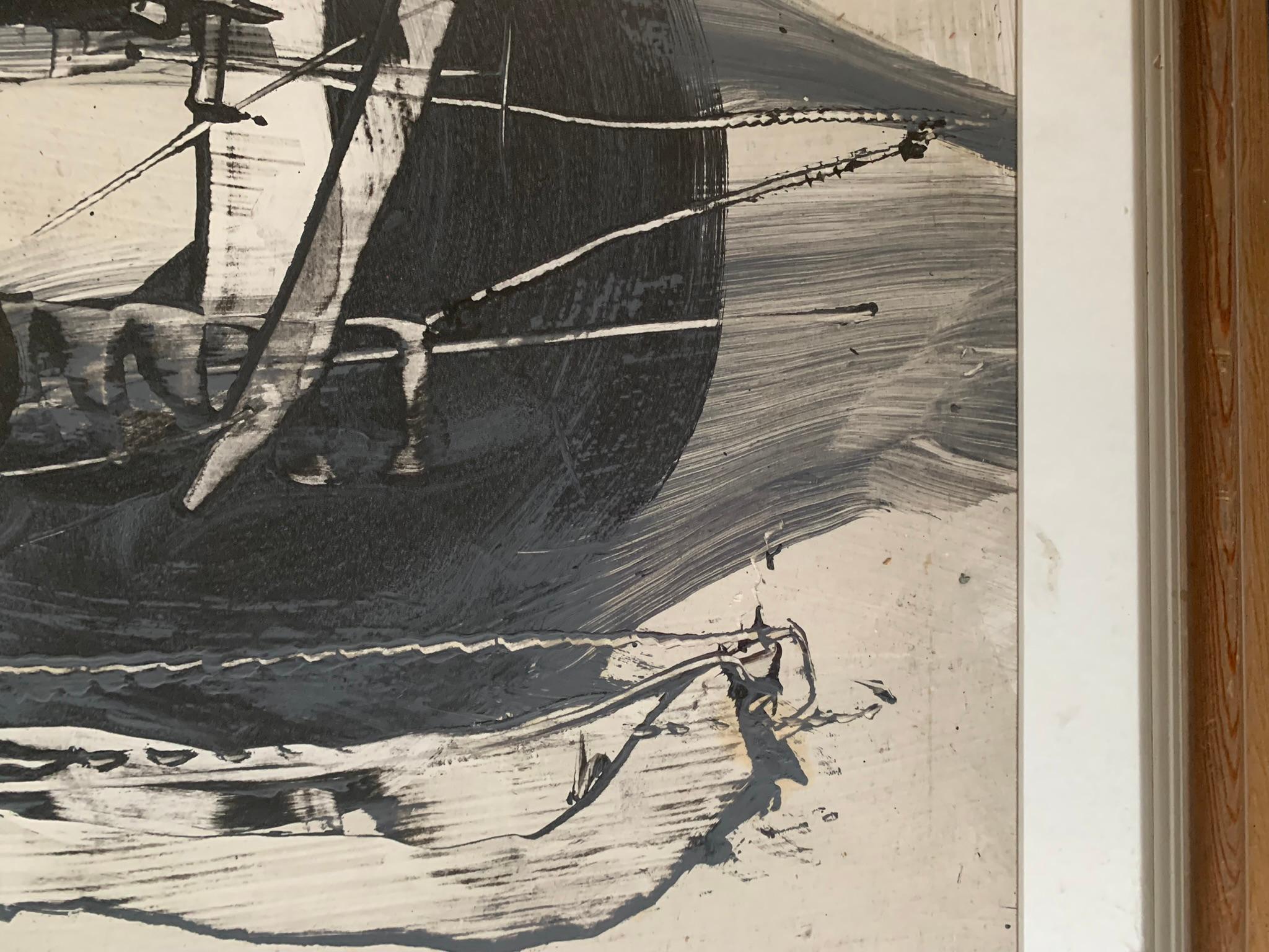 Pittura dell'Espressionismo astratto di scuola tedesca, circa 1960. 2