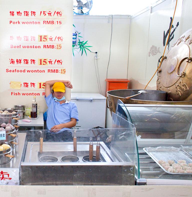 Chinese Fast Food 04 - 21st Century Color Figurative Food Photography Edition  - Gray Figurative Photograph by Anja Hitzenberger