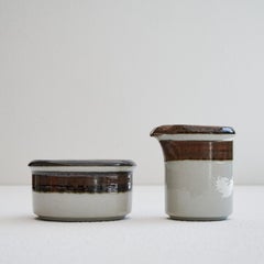 Anja Jaatinen-Winqvist 'Karelia' Milk & Sugar Set for Arabia Finland, 1970s