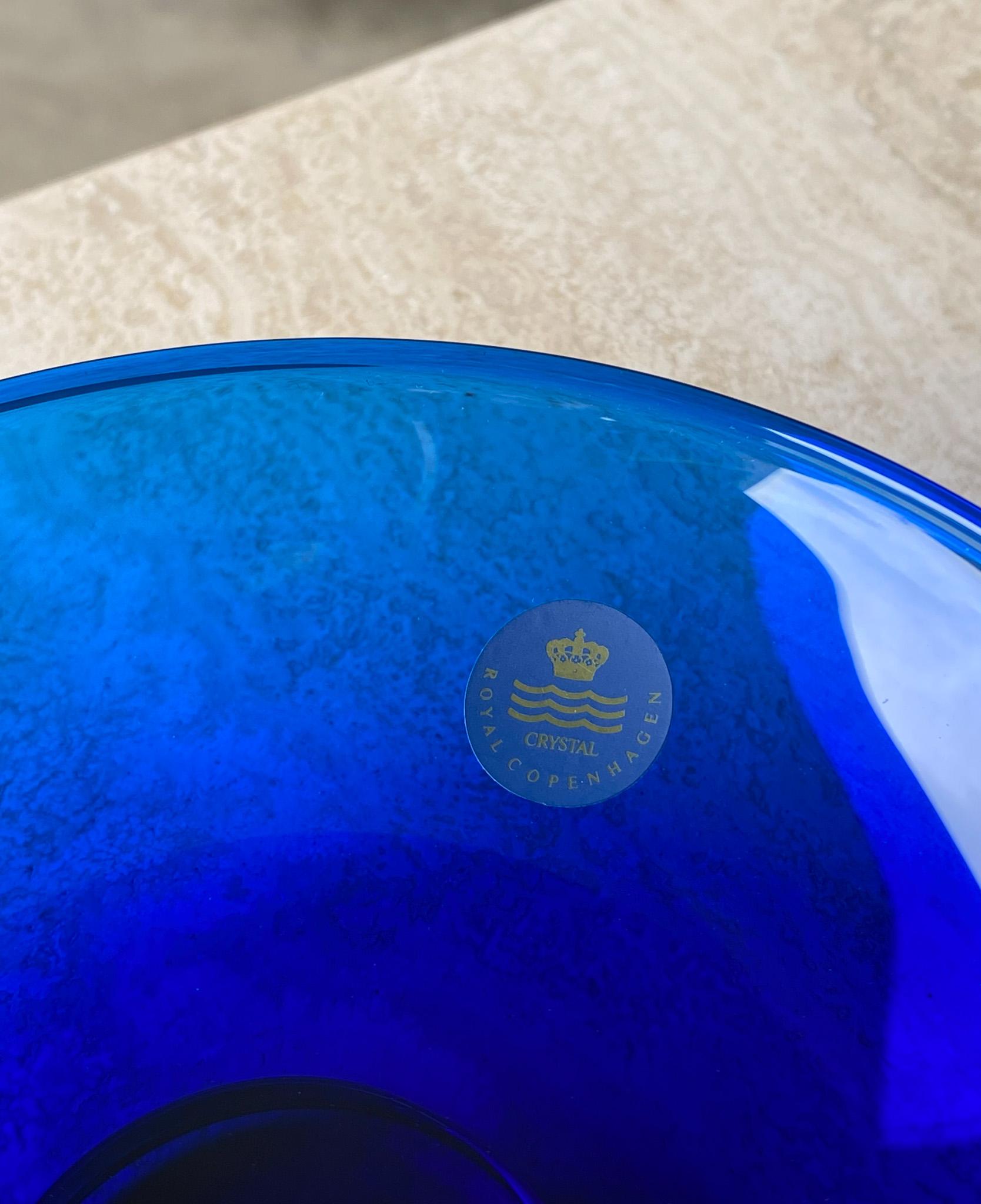 Anja Kjær For Royal Copenhagen Crystal Bowl In Good Condition For Sale In Costa Mesa, CA