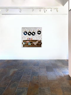 Like A Record Baby_Anja Van Herle_Acrylic/Swarovski Crystals/Panel_Disco